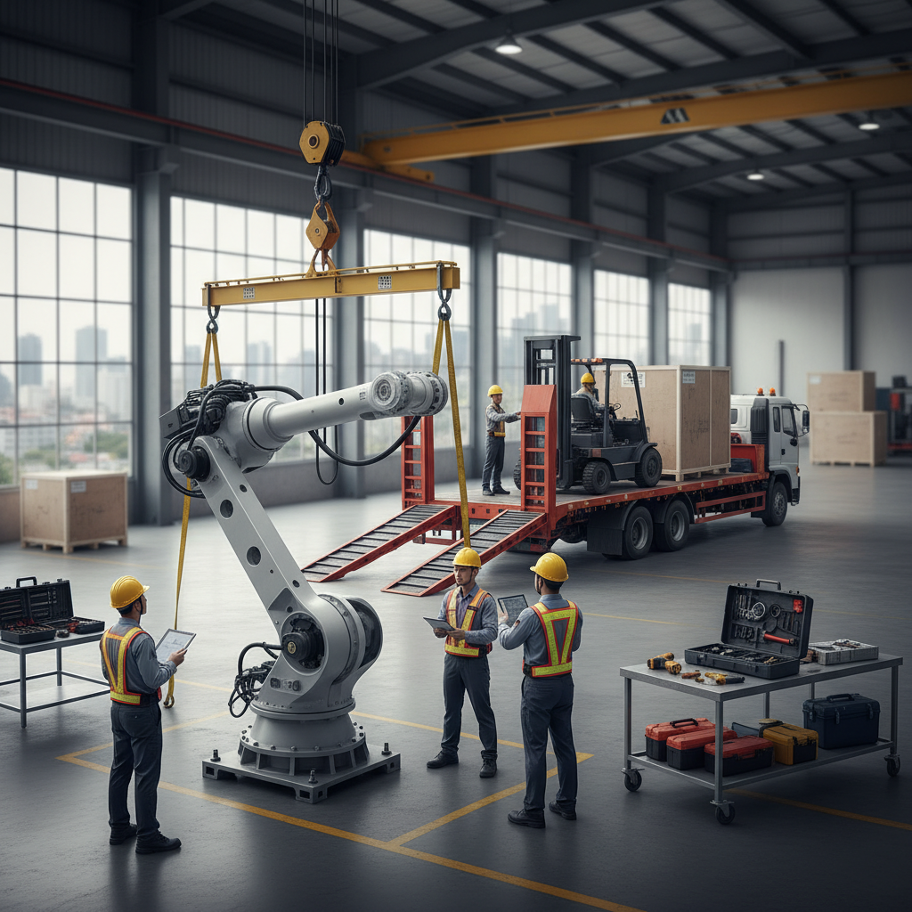 บริการขนย้ายและติดตั้งเครื่องจักรโรงงาน