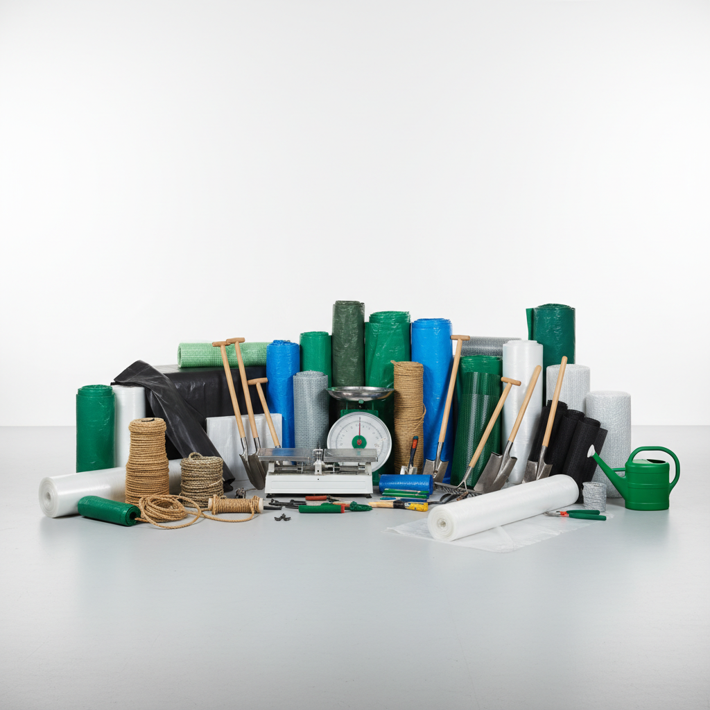 ปลีก ส่ง อุปกรณ์การเกษตรและสวน ของใช้ ตาชั่ง เชือก ผ้าใบ ตาข่าย ผ้าปูบ่อ พลาสติกโรงเรือน พลาสติกทางการเกษตร และอื่น ๆ อีกมากมาย พร้อมส่งทั่วประเทศ — สินค้าหลัก