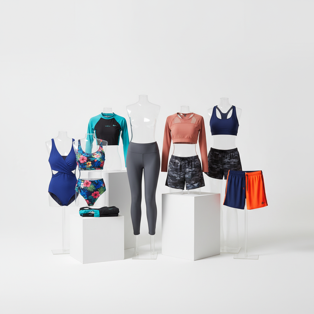 ชุดว่ายน้ำและชุดออกกำลังกายสำเร็จรูป