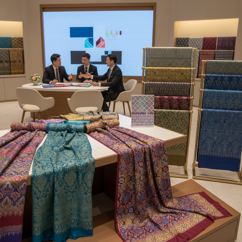 จำหน่ายผ้าไหมไทย ผ้าไหมโบราณ ผ้าไหมทอมือ ผ้าไหมพรีเมี่ยม ผ้าไหมโบราณ ผ้าไหมยกดอกสังเวียน รุ่นแนะนำ