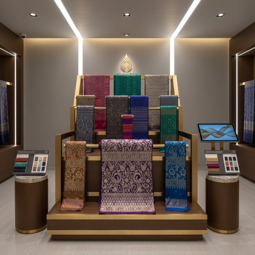 จำหน่ายผ้าไหมไทย ผ้าไหมโบราณ ผ้าไหมทอมือ ผ้าไหมพรีเมี่ยม ผ้าไหมโบราณ ผ้าไหมยกดอกสังเวียน ตัวเลือกสำหรับงานเฉพาะ