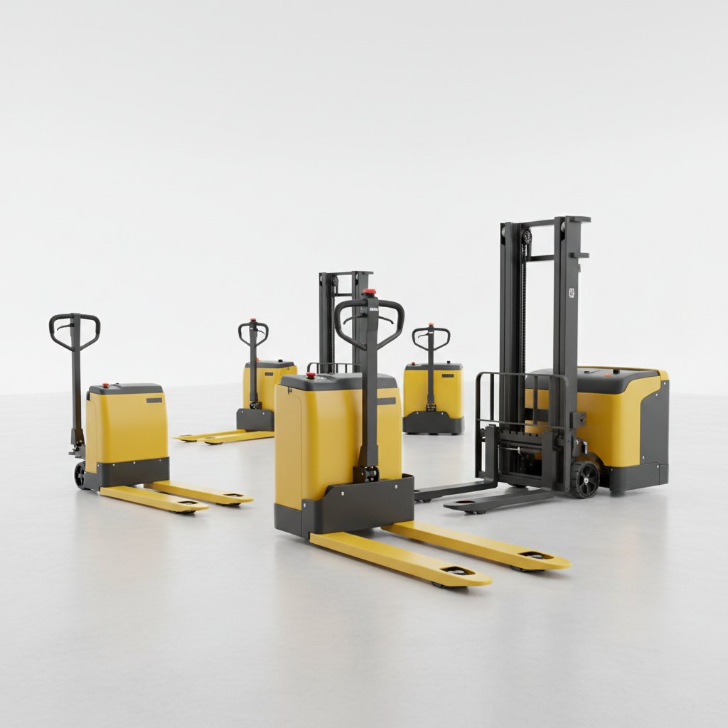 รถยกพาเลทและรถลากพาเลทไฟฟ้า (Electric Pallet Trucks)