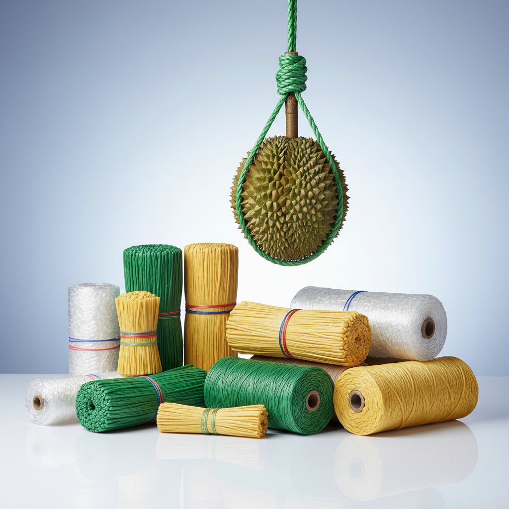 RTP THAILAND โรงงานผลิตเชือกฟางพลาสติก เชือกโยงทุเรียนคุณภาพสูง ประสบการณ์กว่า 30 ปี เชือกฟางเหนียว ทนทาน รับน้ำหนักได้ดีเยี่ยม — สินค้าหลัก