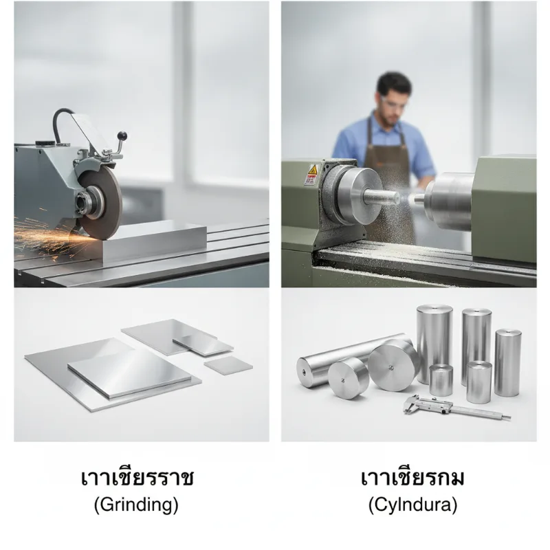 งานเจียรราบ (Grinding) และงานเจียรกลม (Cylindrical)