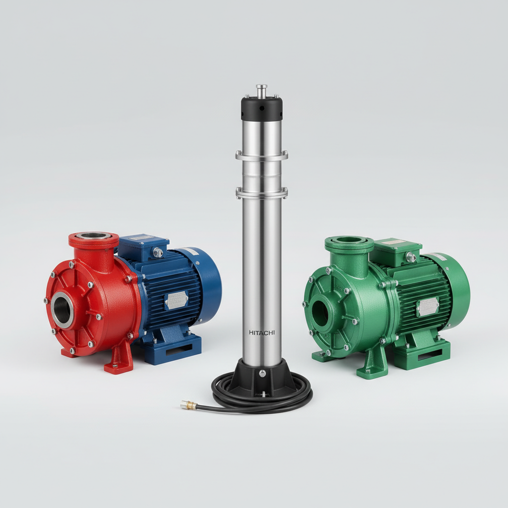 ปั๊มน้ำอุตสาหกรรมและปั๊มน้ำบาดาล (MITSUBISHI, HITACHI)