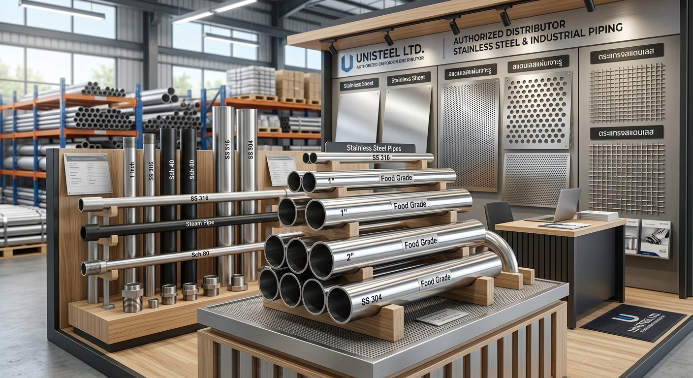 ท่อสแตนเลสแผ่น ท่อฟู้ดเกรด food grade pipe ท่อสแตนเลส 1 นิ้ว ท่อสแตนเลส 2 นิ้ว ท่อสแตนเลส 316 สแตนเลส 304 ท่อเหล็ก ท่อสตรีม สแตนเลสแผ่นเจาะรู ตระแกรงสแตนเลส ตัวเลือกสำหรับงานเฉพาะ