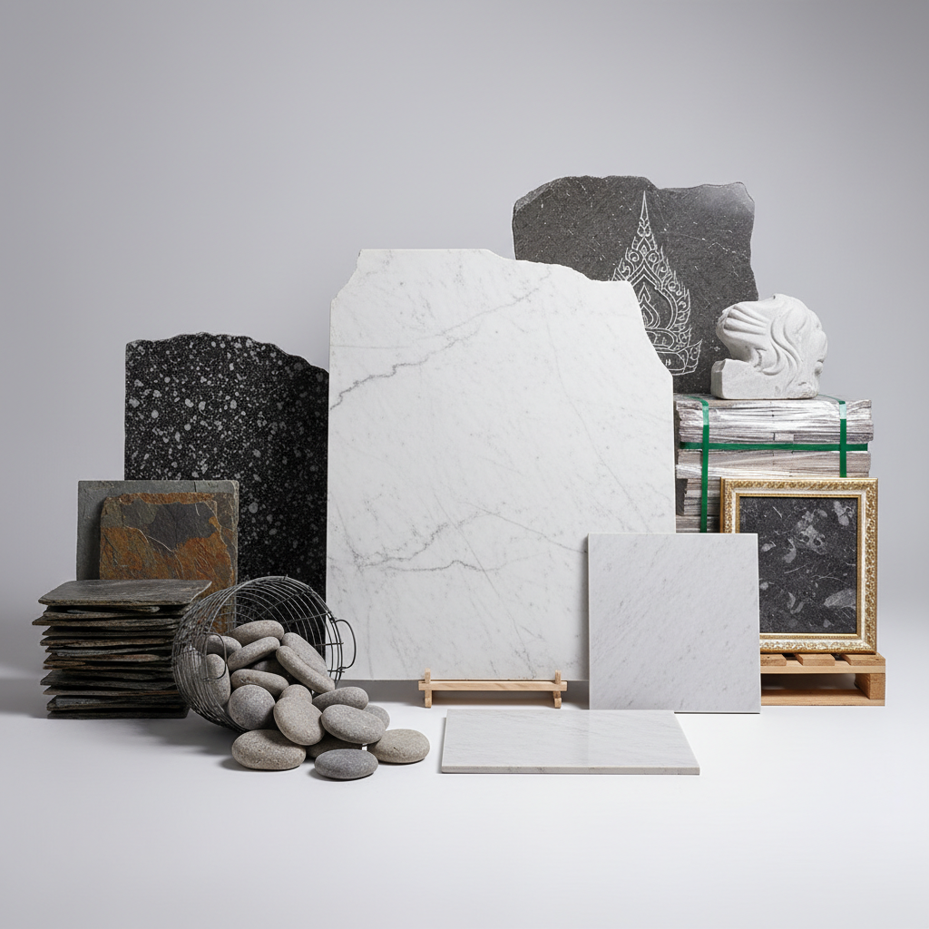 นำเข้าหินอ่อน จำหน่ายหินแกรนิต หินกาบ หินอ่อนเกรด A หินคอบเบิลสโตน ราคาถูก หินอ่อนเทียมราคา รับทำป้ายแกะสลักหินอ่อนหินแกรนิต ขายส่งหินอ่อน ขายหินอ่อนลาดพร้าว — สินค้าหลัก