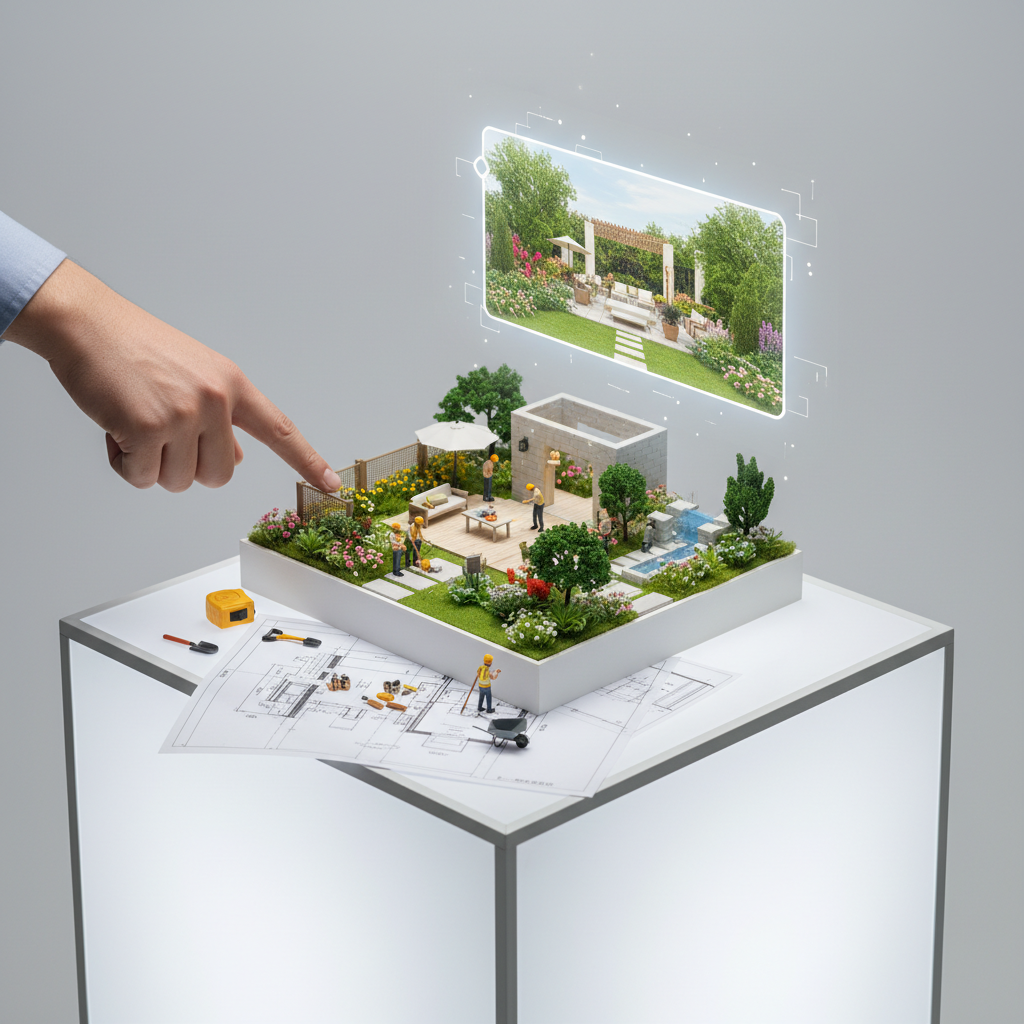 บริการจัดสวนตามแบบลูกค้า (Landscape Construction)