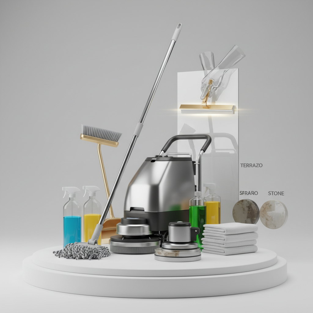 รับจ้างจัดหาแม่บ้าน ทำความสะอาดบ้าน รับทำความสะอาดพื้น ขัดล้างลอกคราบทำความสะอาดพื้นผิว เคลือบเงา พื้นหินขัด กระเบื้องหินขัด เก็บกวาดขยะ เคียร์พื้นที่ เช็ดถู โดยทีมงานมืออาชีพ — สินค้าหลัก