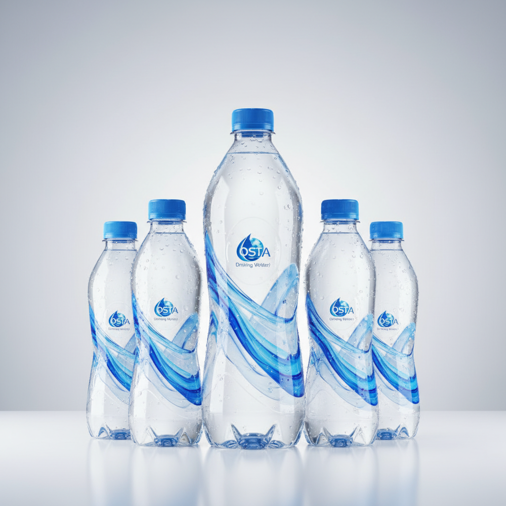 บริษัทผู้ผลิตน้ำดื่ม ภายใต้ชื่อ OSTA Drinking Water (Osta Enterprise Co., Ltd.) เน้นภาพลักษณ์ “น้ำดื่มทันสมัย สะอาด ปลอดภัย มาตรฐานสากล” — สินค้าหลัก