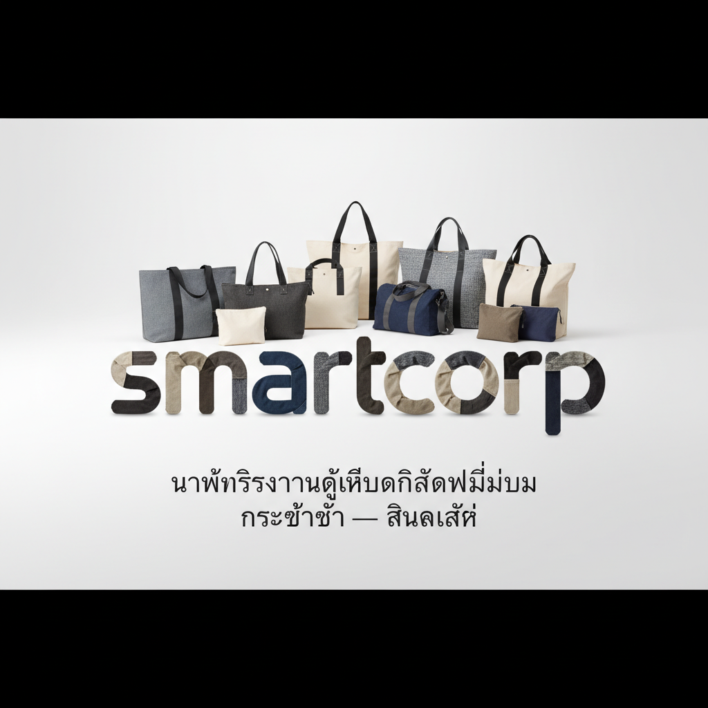 smartcorp เราเป็นโรงงานผู้ผลิตสินค้าพรีเมี่ยม กระเป๋าผ้า — สินค้าหลัก