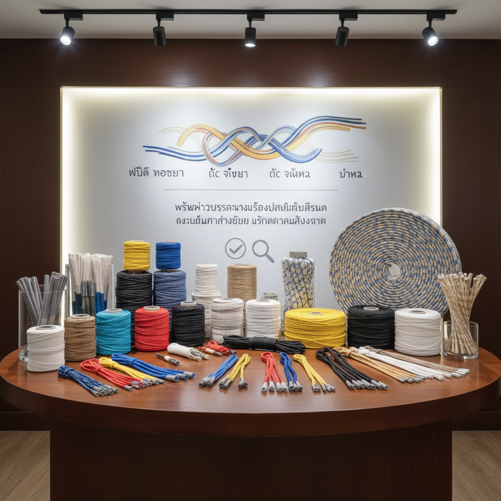 บริการผลิต ทอเชือก ตัด จั้มหัว ย้ำหัว เชือกโพลี พีพี คอตตอล เทป สายสิญจน์ สกรีนเชือก คิ้วที่นอน และ เส้นด้ายพีพี ตัวเลือกสำหรับงานเฉพาะ