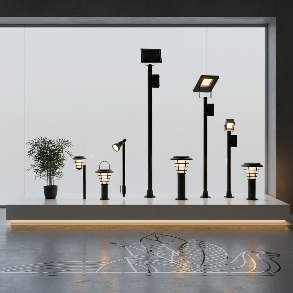 โคมสนาม รุ่น GROW และเสาโคมฟลัดไลท์